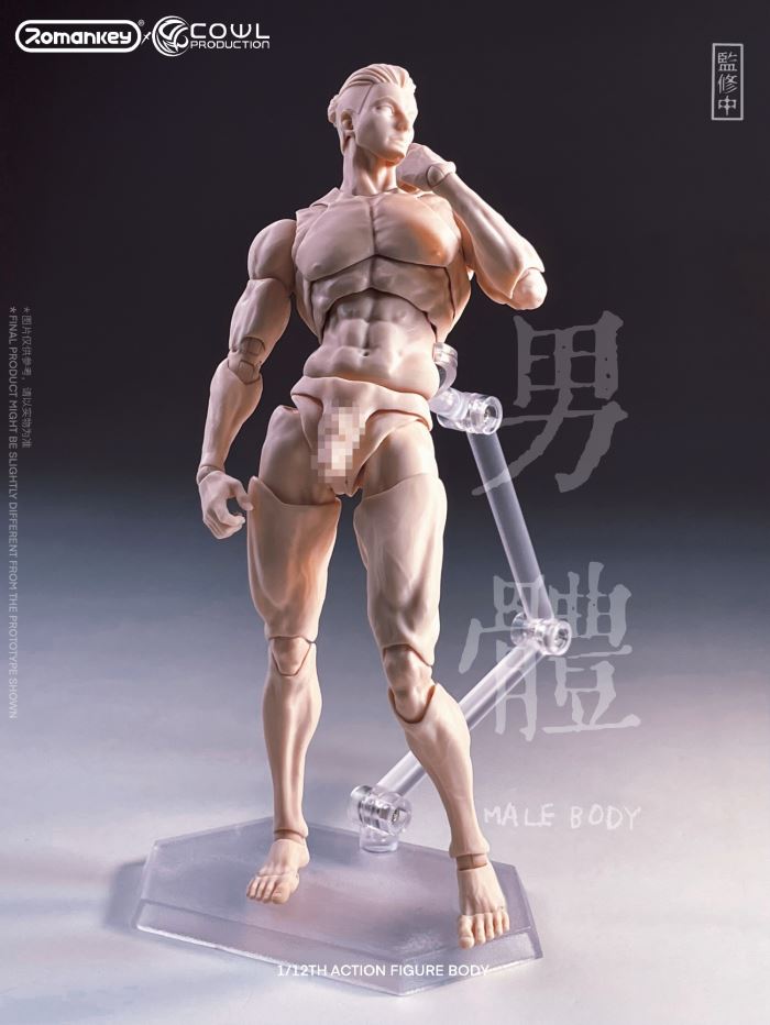 super movable male body-three skin colors 1/12