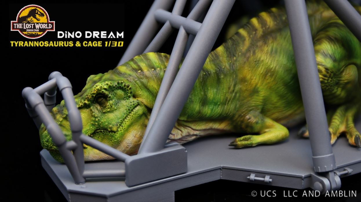 Jurassic Park 2: The Lost World sleeping Tyrannosaurus rex 1/30