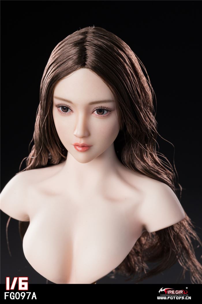 Asian girl head carving 1/6