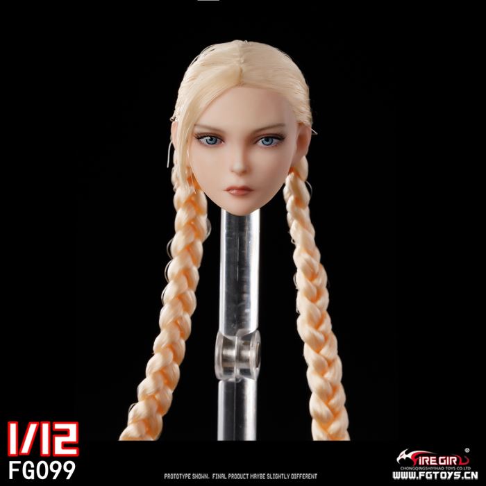 Fighting Girl Cammy Head Sculpture 1/12