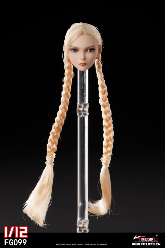 Fighting Girl Cammy Head Sculpture 1/12