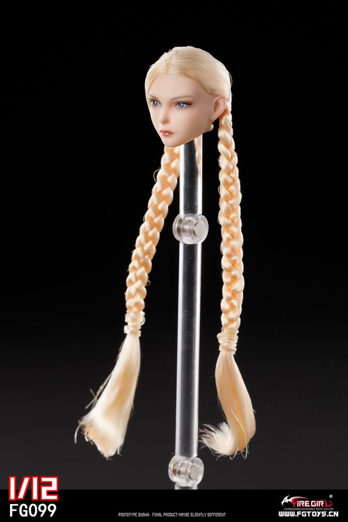 Fighting Girl Cammy Head Sculpture 1/12