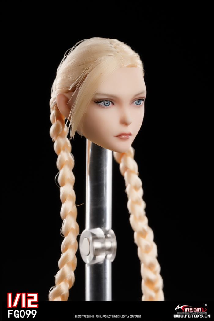 Fighting Girl Cammy Head Sculpture 1/12