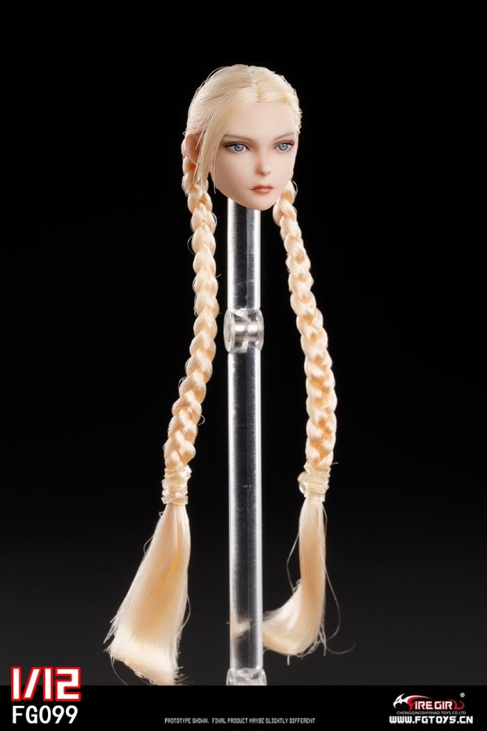 Fighting Girl Cammy Head Sculpture 1/12