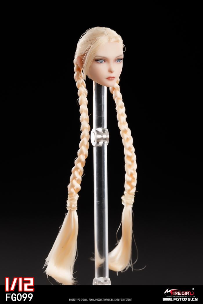 Fighting Girl Cammy Head Sculpture 1/12