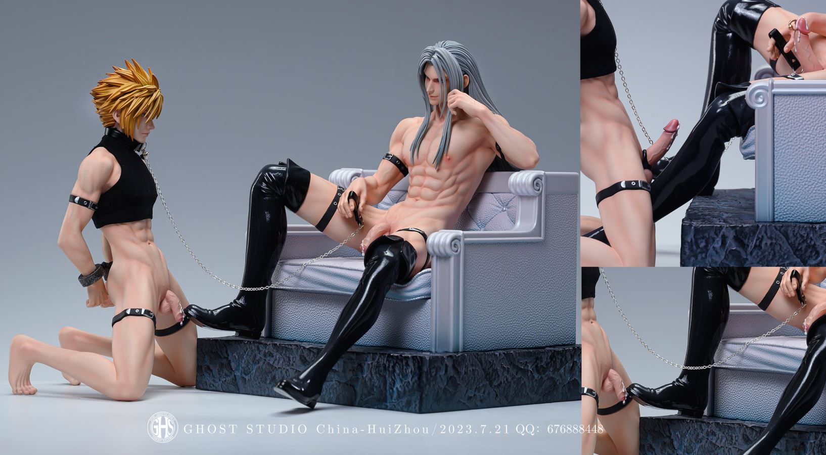 Final Fantasy VII Sephiroth & Cloud Strife in Imprisonment