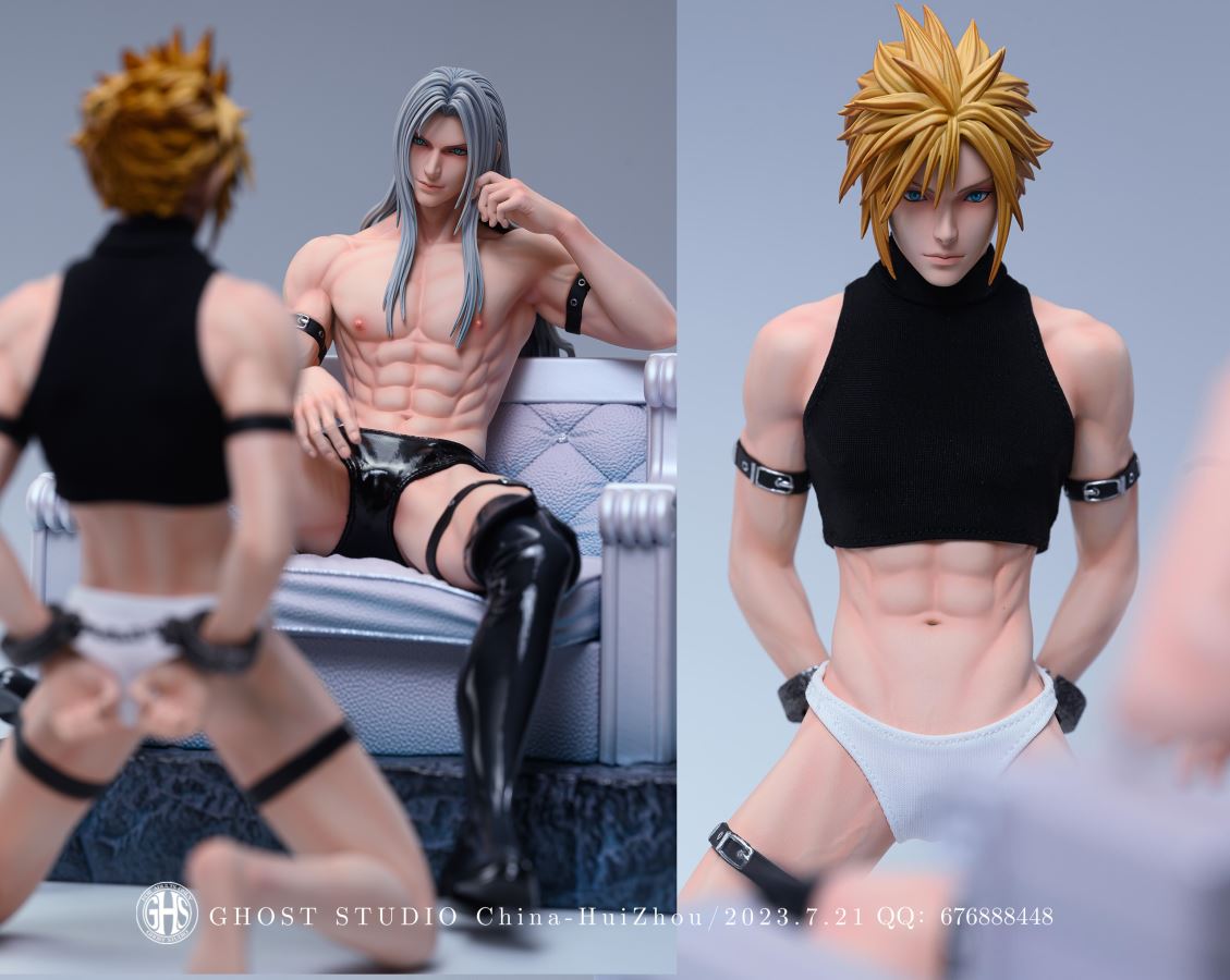 Final Fantasy VII Sephiroth & Cloud Strife in Imprisonment