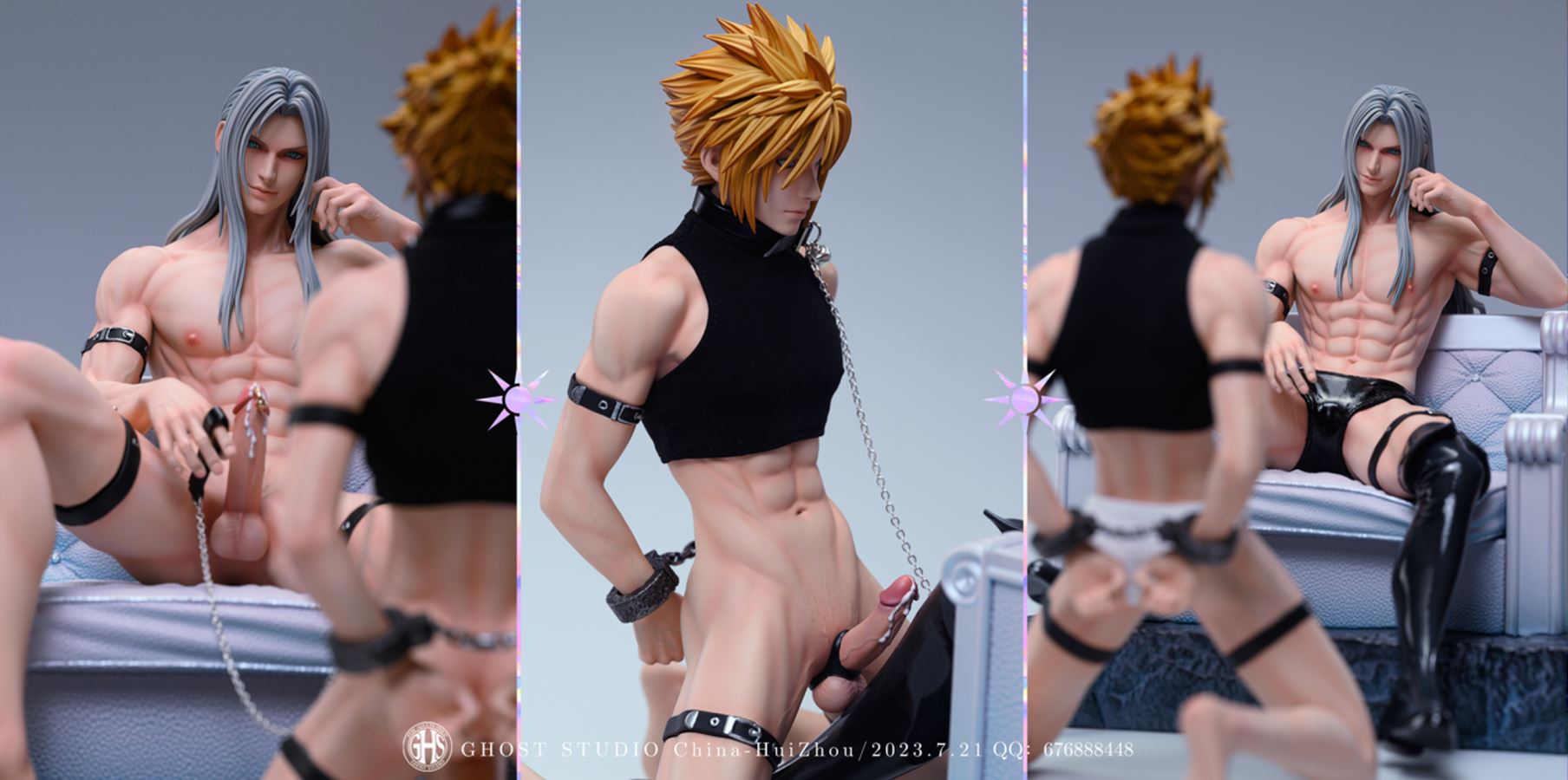 Final Fantasy VII Sephiroth & Cloud Strife in Imprisonment