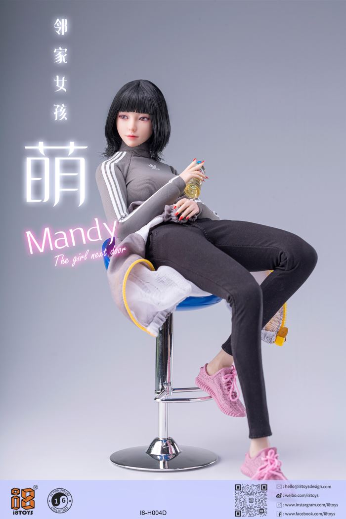 Mendy movable eye head sculpt (#I8-H004) 1/6