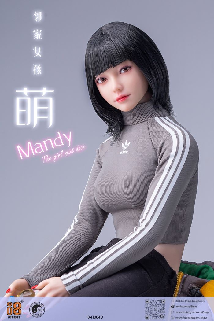 Mendy movable eye head sculpt (#I8-H004) 1/6