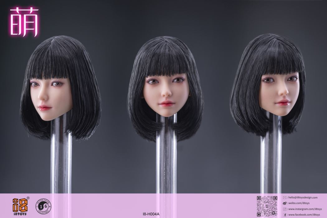 Mendy movable eye head sculpt (#I8-H004) 1/6