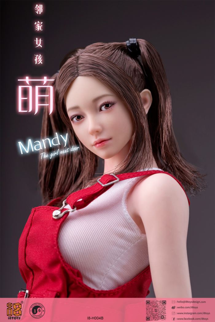 Mendy movable eye head sculpt (#I8-H004) 1/6