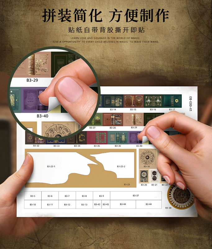 Miniature Dollhouse Magician's House Handmade Kit