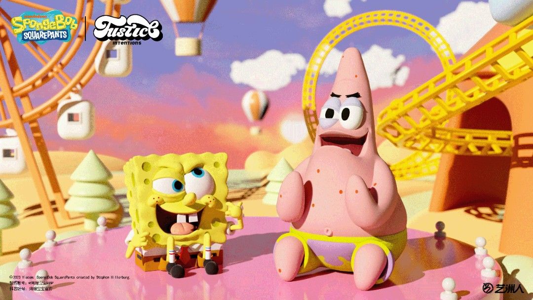 Spongebob Patrick Star & Squidward & Mr. Krabs & SpongeBob SquarePants