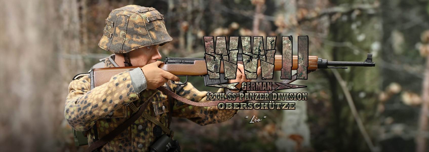 World War II German 12th Armored Division G43 rifle shooter - Leo 1/6