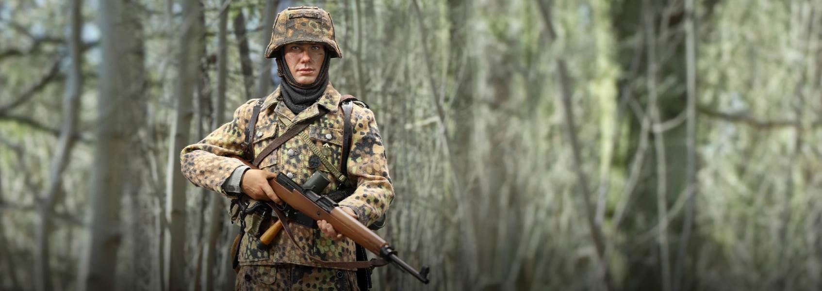 World War II German 12th Armored Division G43 rifle shooter - Leo 1/6