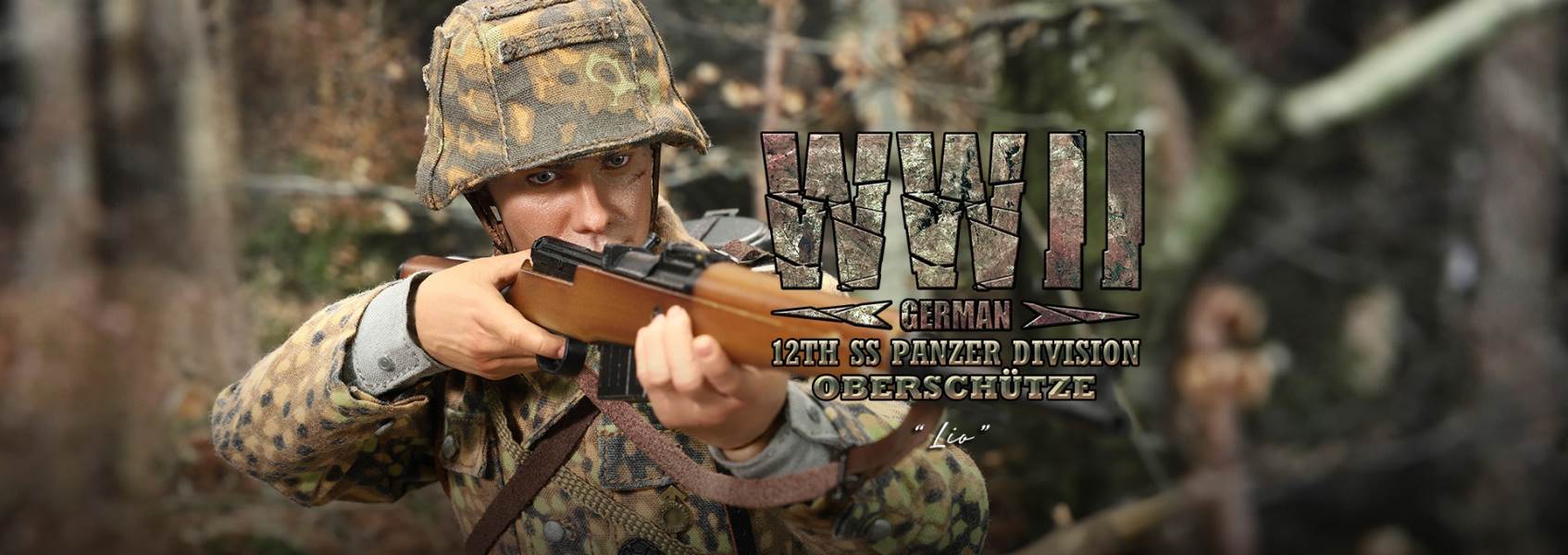 World War II German 12th Armored Division G43 rifle shooter - Leo 1/6