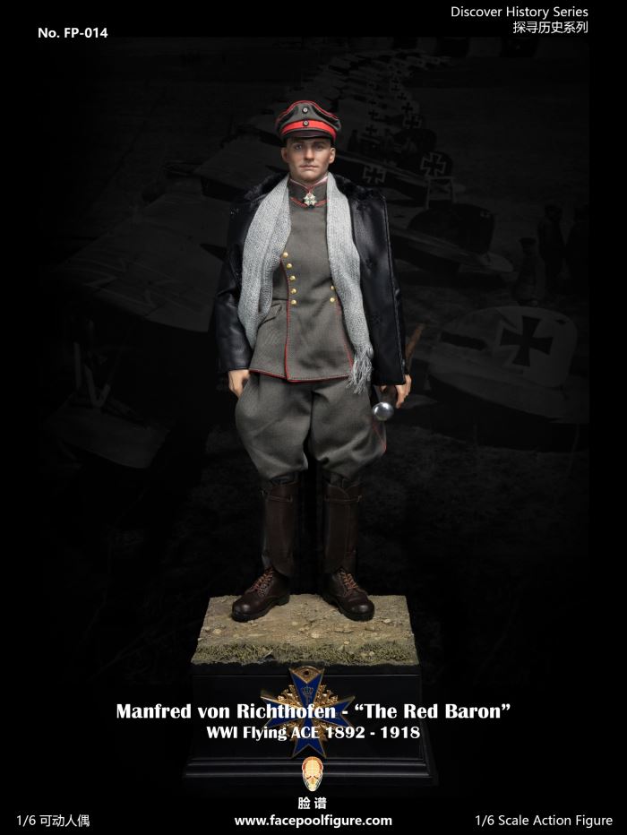 World War I ace pilot Red Baron 1/6