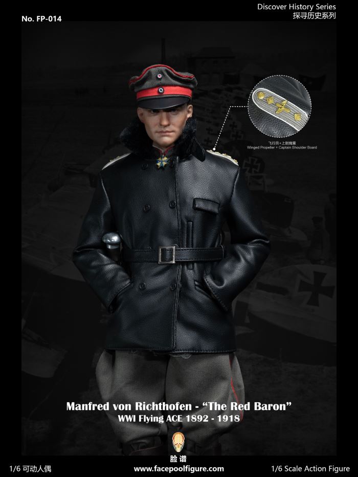 World War I ace pilot Red Baron 1/6
