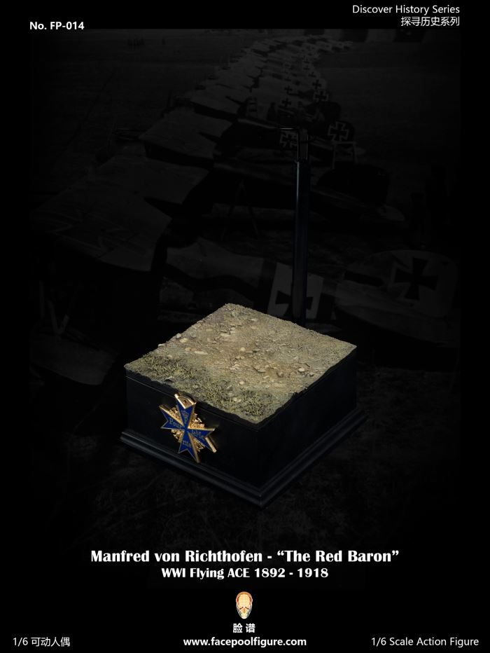 World War I ace pilot Red Baron 1/6
