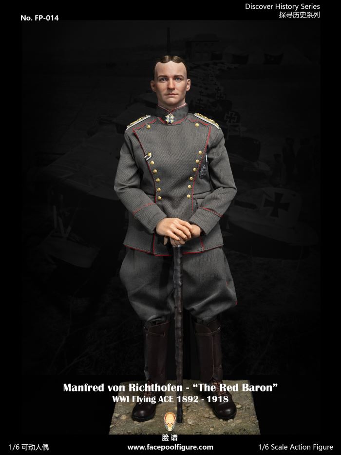World War I ace pilot Red Baron 1/6