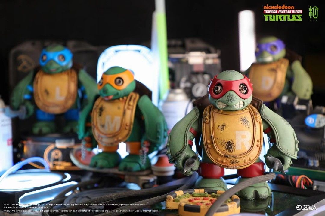 Ninja Turtles cyberpunk wasteland style