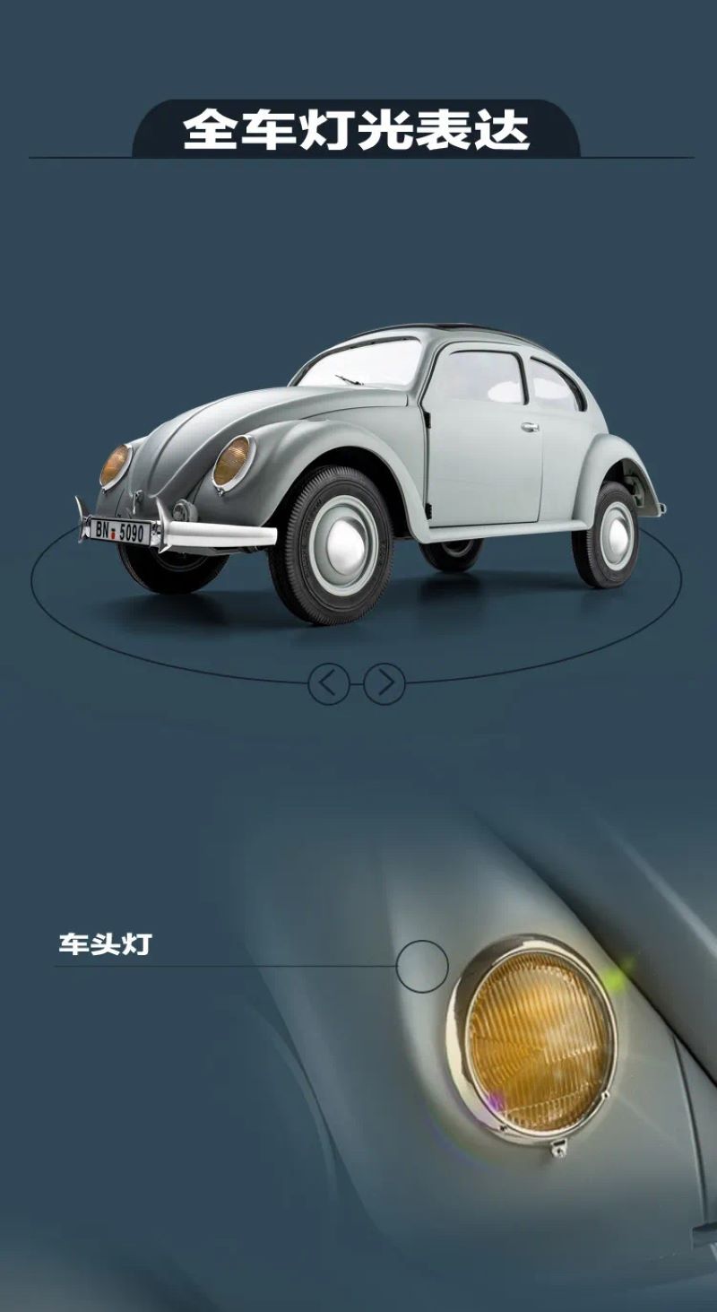 Beetle People's Car new paint 1/12