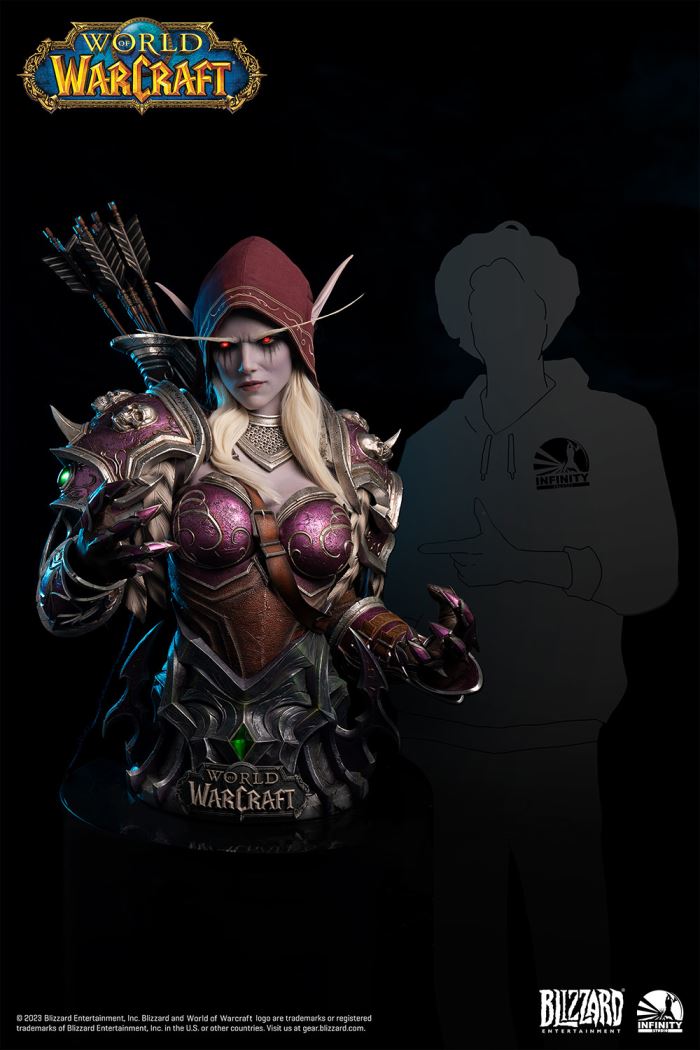 SYLVANAS WINDRUNNER Life Size Bust (World of Warcarft)