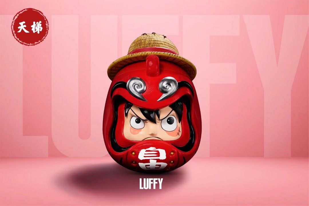 Daruma One Piece No.1-3 Luffy & Jinbe & Thor