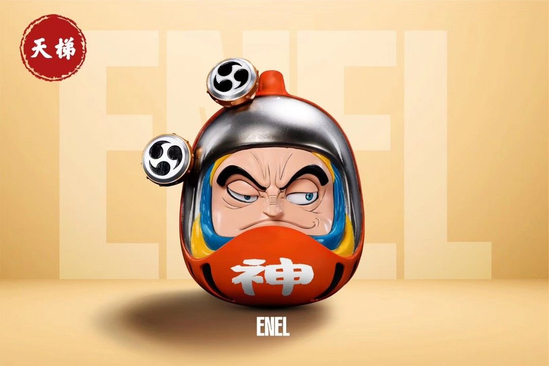 Daruma One Piece No.1-3 Luffy & Jinbe & Thor
