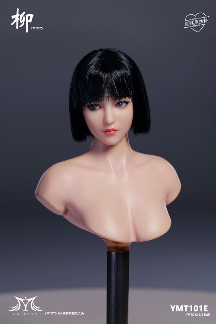 Asian female head sculpture [YMT101] 1/6