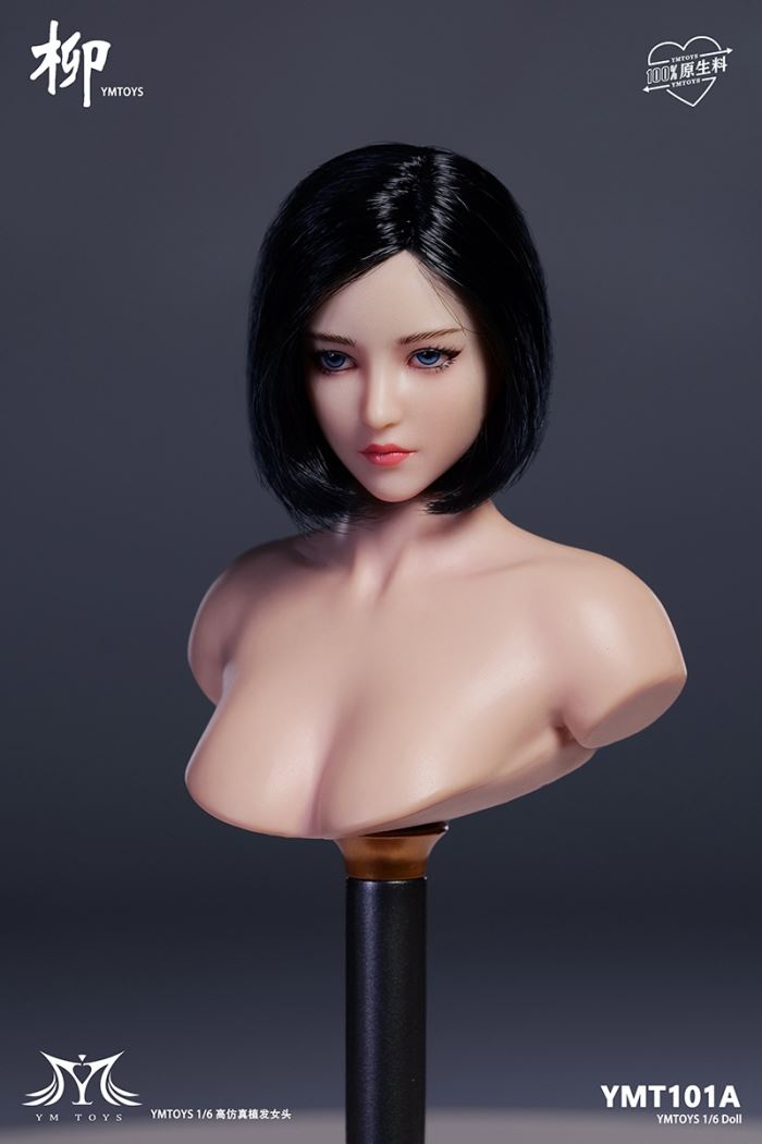 Asian female head sculpture [YMT101] 1/6