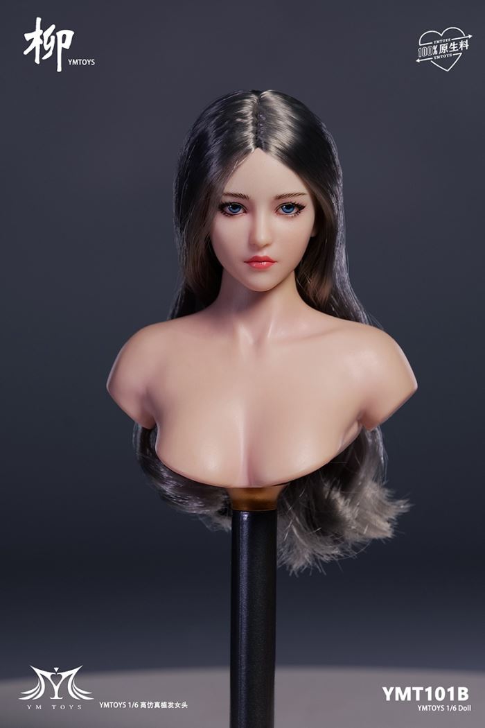 Asian female head sculpture [YMT101] 1/6