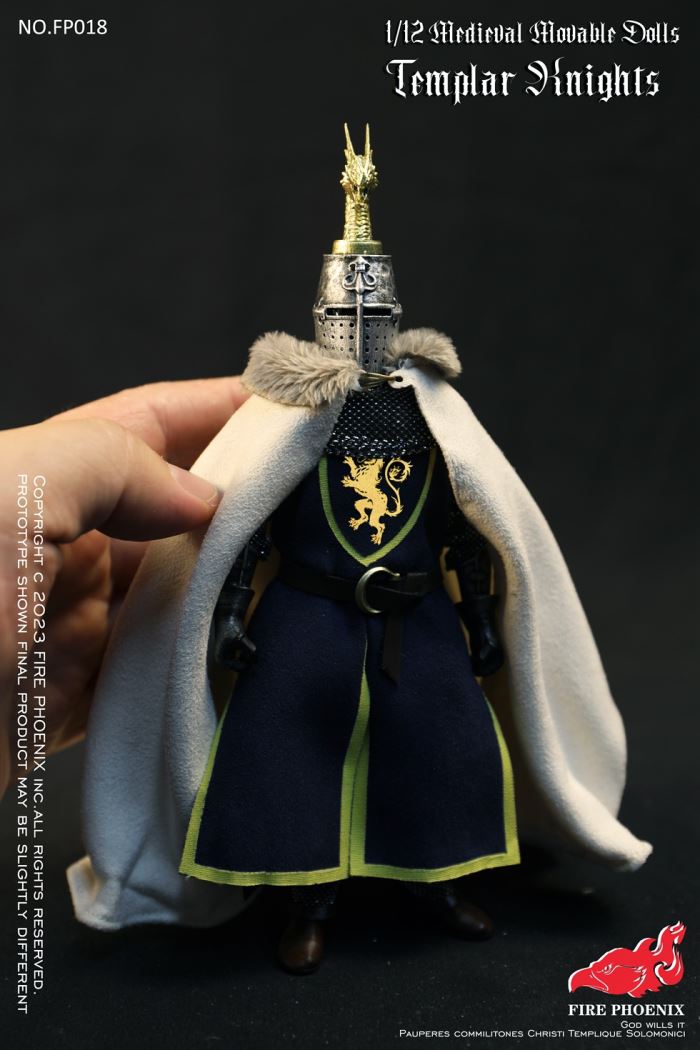 Die-casting alloy Medieval Malta Knights&Medieval Templar Knights Double Figure Set 1/12