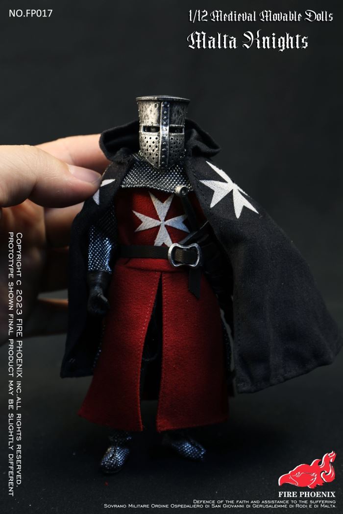 Die-casting alloy Medieval Malta Knights&Medieval Templar Knights Double Figure Set 1/12