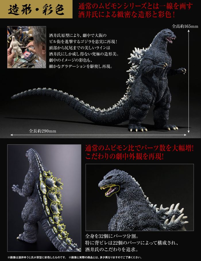 Movie Monster Series Kiwami feat. Yuji Sakai Godzilla (1989) Osaka Attack ver