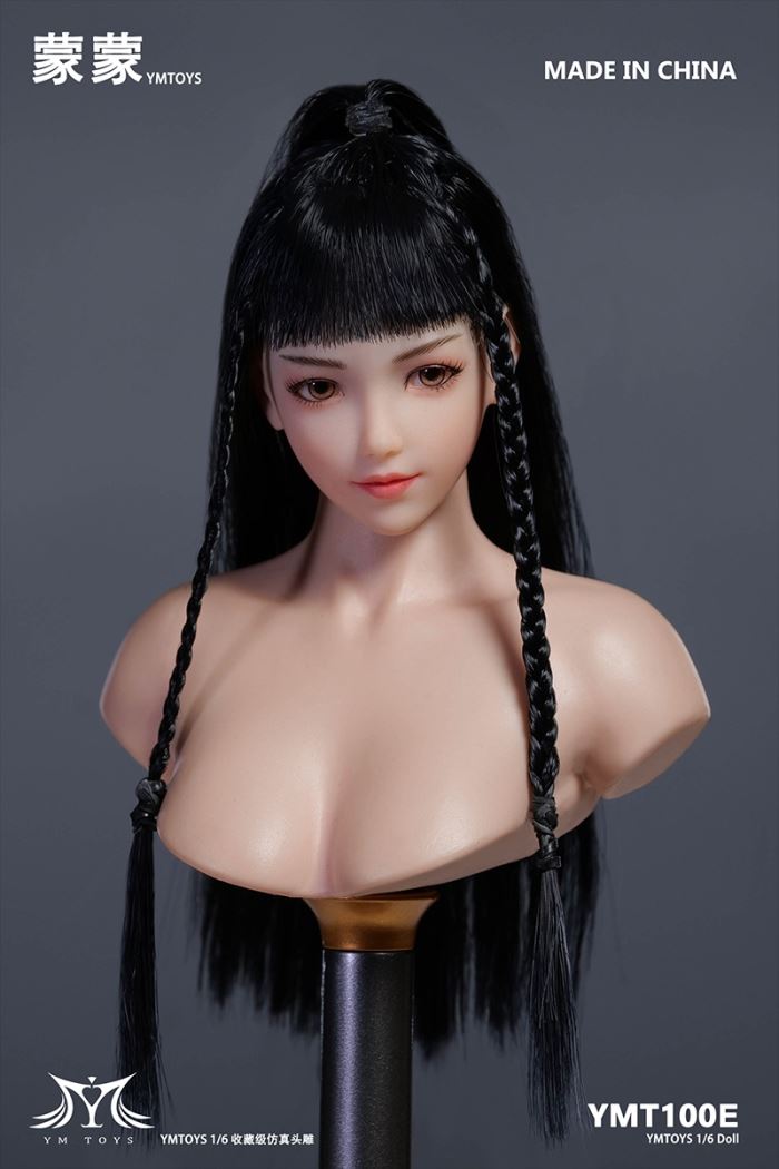 Asian movable eye female head sculpture [YMT100] 1/6