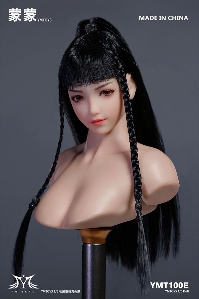 Asian movable eye female head sculpture [YMT100] 1/6