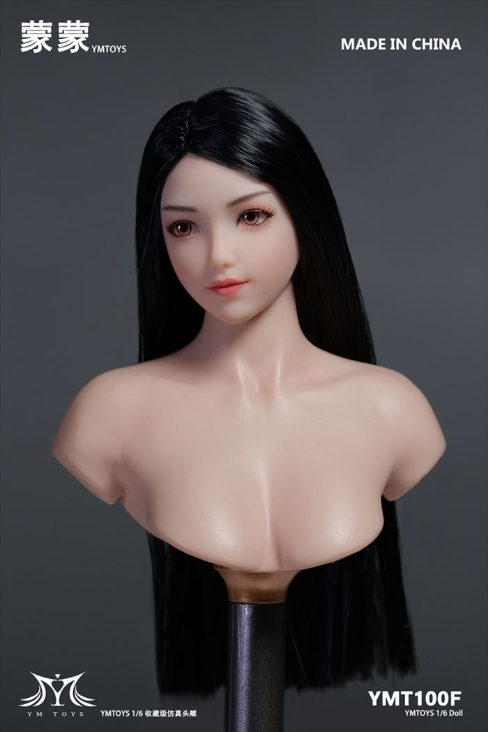 Asian movable eye female head sculpture [YMT100] 1/6