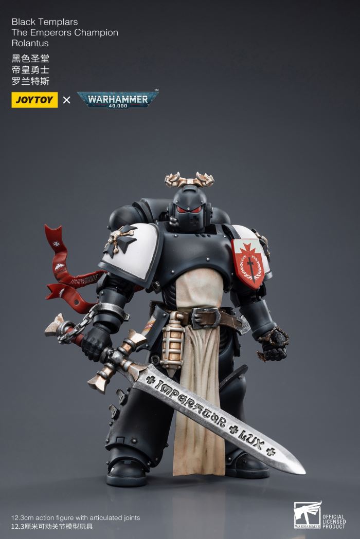 Re-engraved BT trio - Black Templar Rolandus/Badkras/Aibowufu 1/18