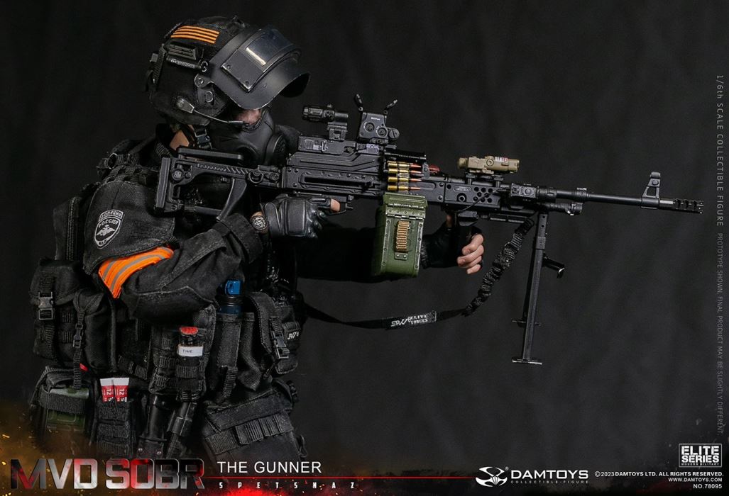 RUSSIAN SPETSNAZ MVD SOBR PKM GUNNER 1/6