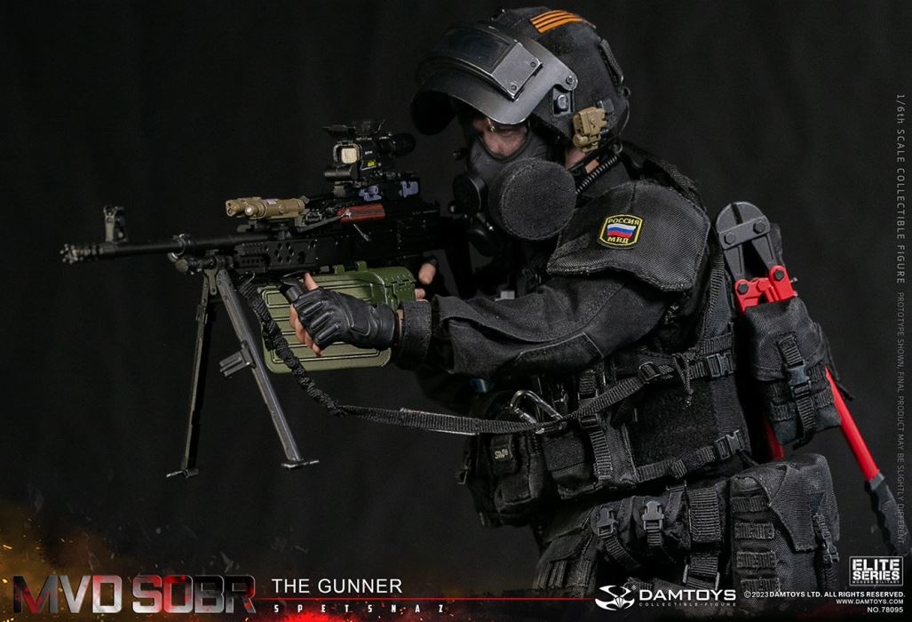 RUSSIAN SPETSNAZ MVD SOBR PKM GUNNER 1/6