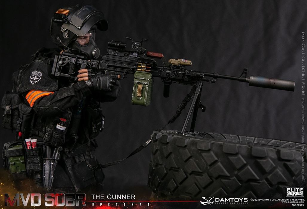 RUSSIAN SPETSNAZ MVD SOBR PKM GUNNER 1/6