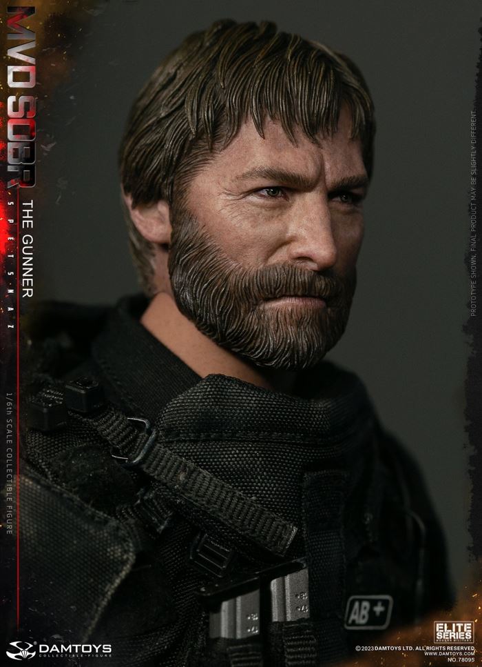 RUSSIAN SPETSNAZ MVD SOBR PKM GUNNER 1/6
