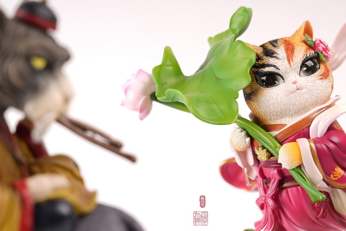 Eight Immortals and Nine Cats Meow Eight Immortals - He Xiangu