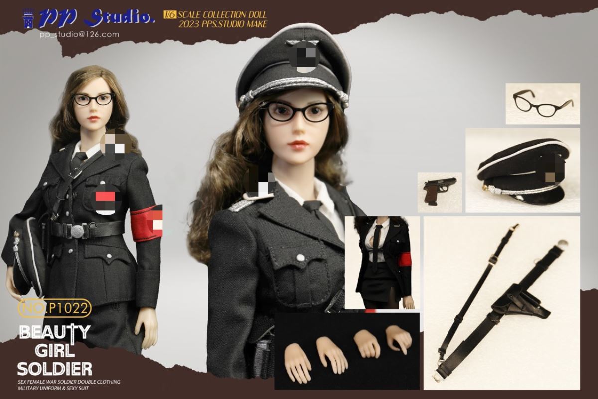 Beauty girl soldier series No. P1022 1/6