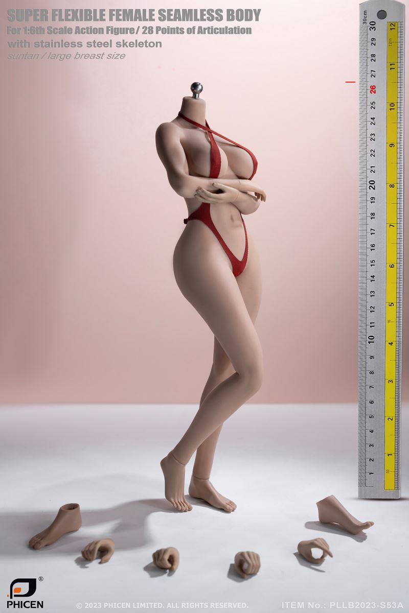 European and American Super Flexible Female Seamless Body 1/6