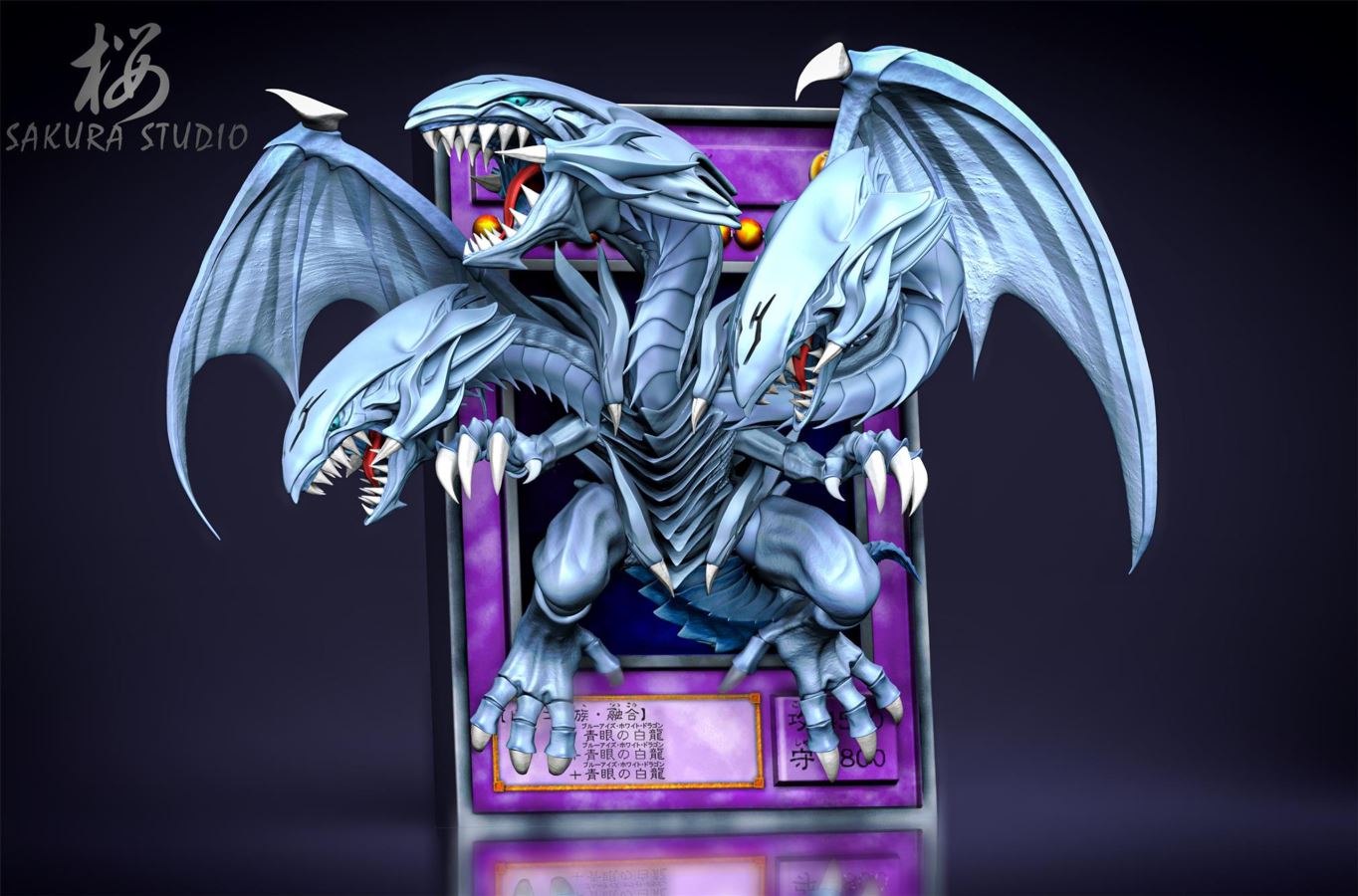 Blue-Eyes Ultimate Dragon Frame - Digimon