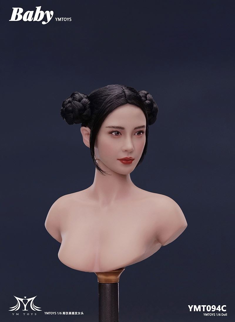 Female head carving (YMT094) 1/6