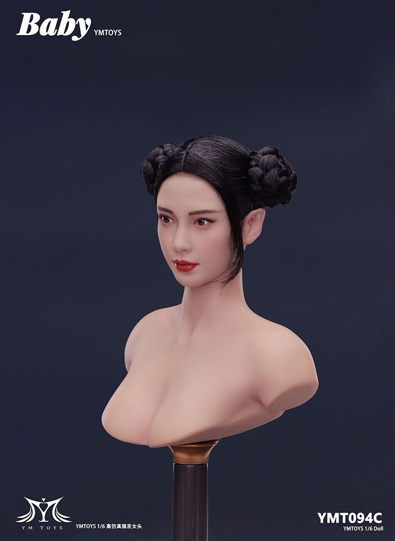 Female head carving (YMT094) 1/6